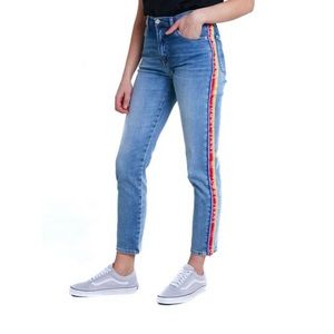 Tommy Jeans High Rise Izzy Rainbow Strip